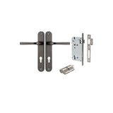Annecy Lever - Oval Backplate Entrance Kit with High Security Lock