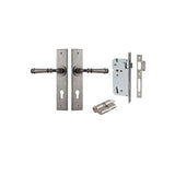 Verona Lever - Chamfered Backplate Entrance Kit with High Security Lock