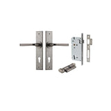 Annecy Lever - Chamfered Backplate Entrance Kit with High Security Lock