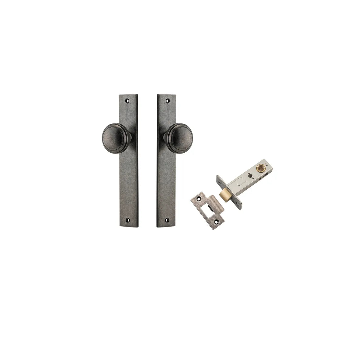 Paddington Knob - Rectangular Backplate Passage Kit