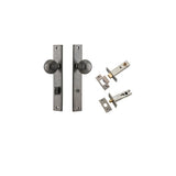 Guildford Knob - Rectangular Backplate Privacy Kit with Privacy Turn