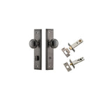 Paddington Knob - Stepped Backplate Privacy Kit with Privacy Turn