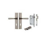 Copenhagen Lever - Chamfered Backplate Entrance Kit with High Security Lock - entrance set configuration (9 of 13)