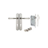 Verona Lever - Oval Backplate Entrance Kit with High Security Lock in Brushed Brass - entrance set configuration (16 of 18)