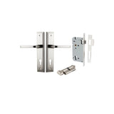 Annecy Lever - Stepped Backplate Entrance Kit with High Security Lock in Brushed Brass - entrance set configuratio (16 of 18)