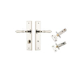 Sarlat Lever - Chamfered Backplate Privacy Kit with Privacy Turn