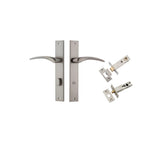 Oxford Lever - Rectangular Backplate Privacy Kit with Privacy Turn
