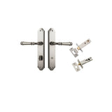 Verona Lever - Shouldered Backplate Privacy Kit with Privacy Turn