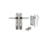 Bronte Lever - Oval Backplate Entrance Kit with High Security Lock