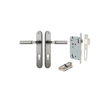 Berlin Lever - Oval Backplate Entrance Kit with High Security Lock