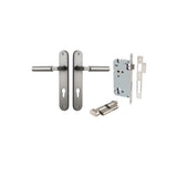 Berlin Lever - Oval Backplate Entrance Kit with High Security Lock - entrance set configuration (13 of 14)