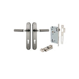 Brunswick Lever - Oval Backplate Entrance Kit with High Security Lock - entrance set configuration (11 of 12)