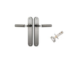 Brunswick Lever - Oval Backplate Passage Kit in Satin Nickel - alternative product view