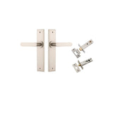 Bronte Lever - Chamfered Backplate Privacy Kit with Privacy Turn