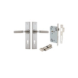 Brunswick Lever - Chamfered Backplate Entrance Kit with High Security Lock - entrance set configuration (11 of 12)