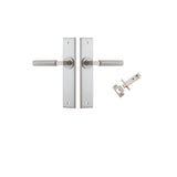 Brunswick Lever - Chamfered Backplate Passage Kit in Satin Nickel - alternative product view