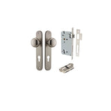 Cambridge Knob - Oval Backplate Entrance Kit with High Security Lock - entrance set configuration (8 of 18)
