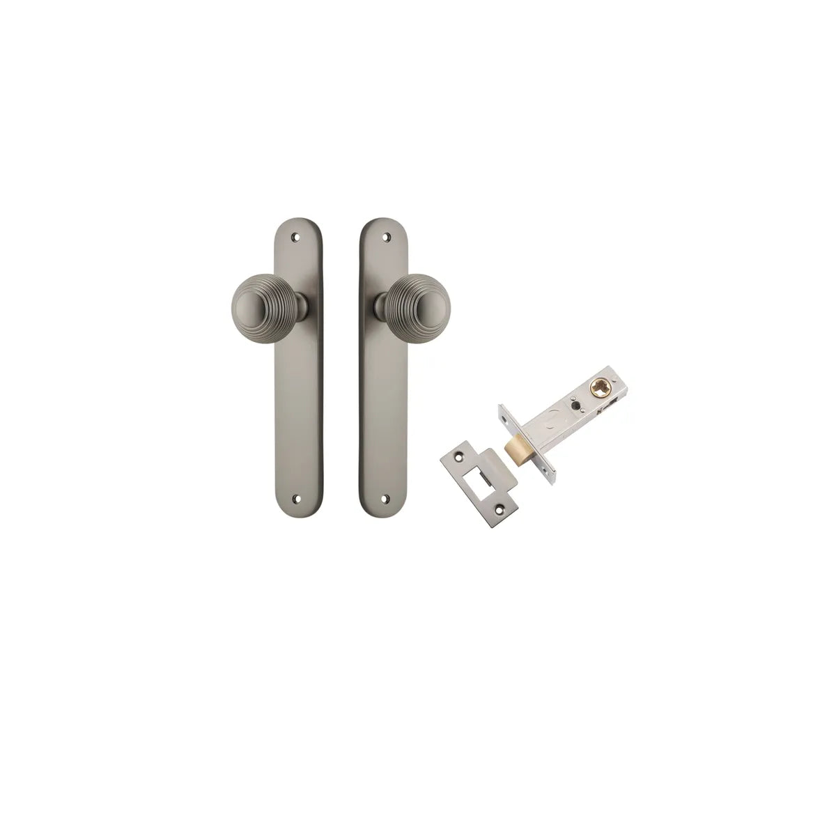 Guildford Knob - Oval Backplate Passage Kit