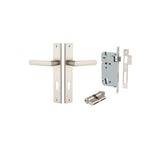 Osaka Lever - Rectangular Backplate Entrance Kit with High Security Lock - entrance set configuration (5 of 12)