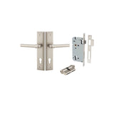 Helsinki Lever - Stepped Backplate Entrance Kit with High Security Lock