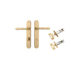 Sarlat Lever - Oval Backplate Privacy Kit with Privacy Turn
