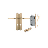 Annecy Lever - Oval Backplate Entrance Kit with High Security Lock - entrance set configuration (10 of 18)
