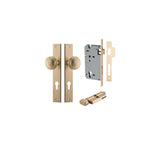 Paddington Knob - Rectangular Backplate Entrance Kit with High Security Lock - entrance set configuration (10 of 18)