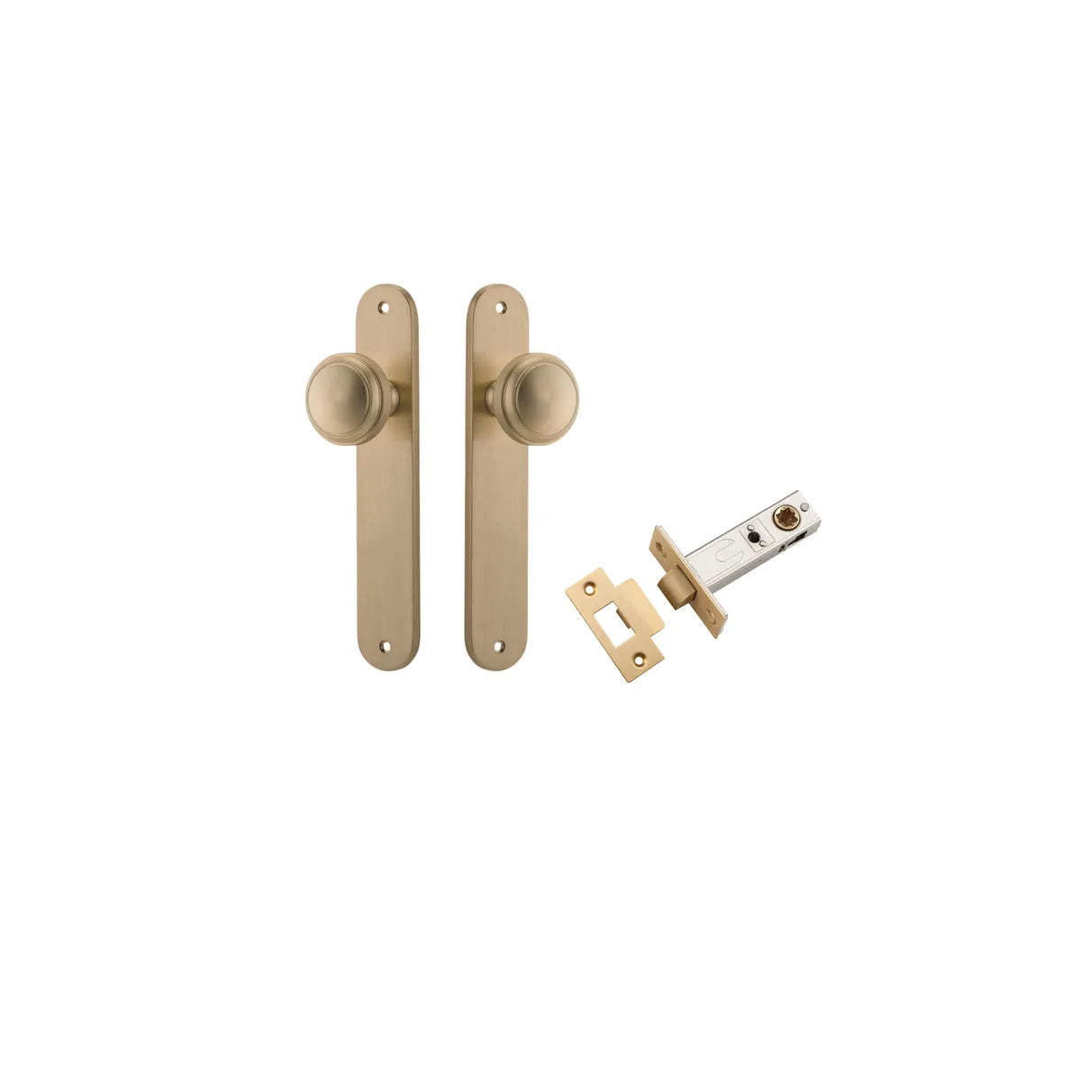 Paddington Knob - Oval Backplate Passage Kit