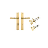 Sarlat Lever - Rectangular Backplate Privacy Kit with Privacy Turn