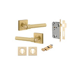 Helsinki Lever - Square Rose Entrance Kit with Separate High Security Lock - entrance set configuration (10 of 14)