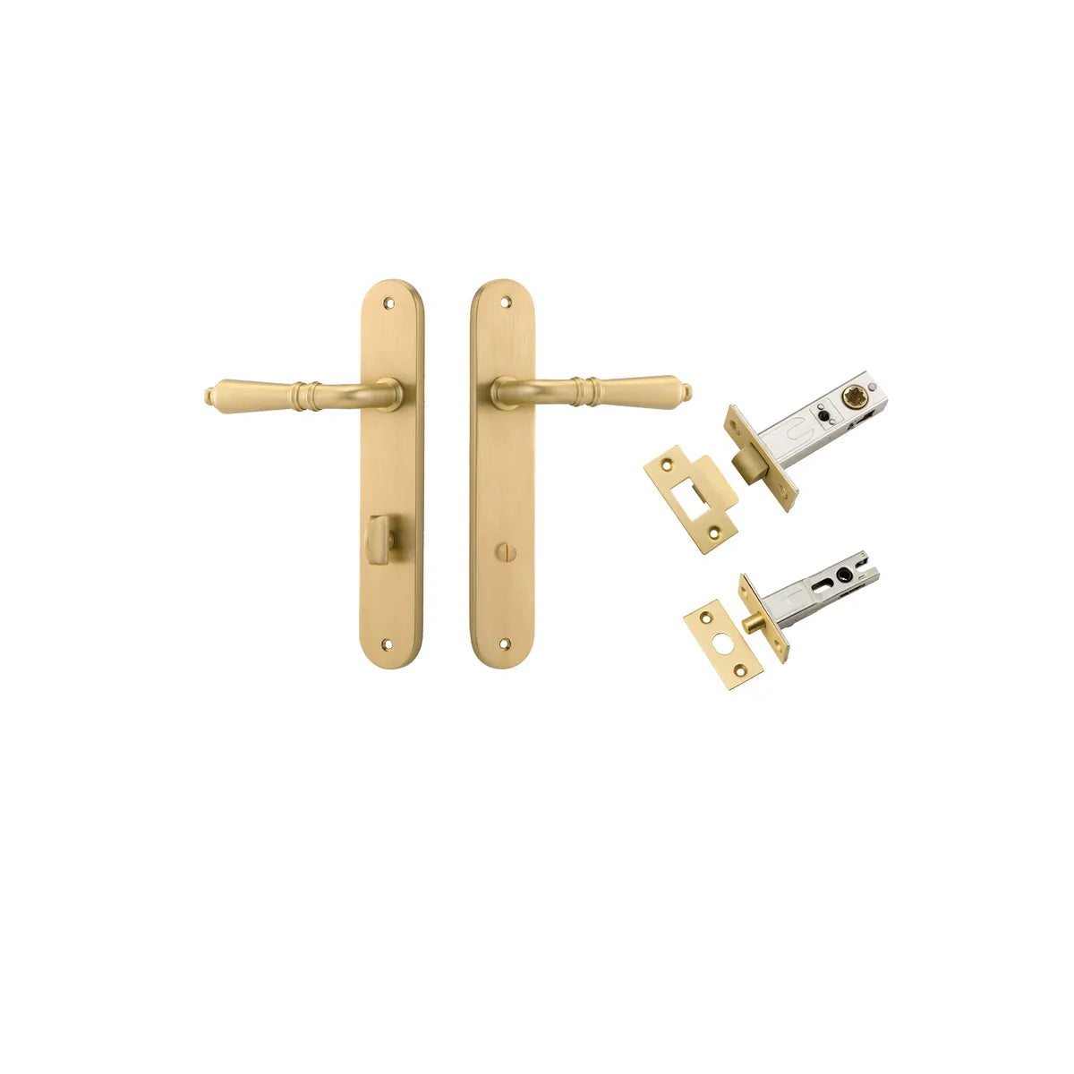 Sarlat Lever - Oval Backplate Privacy Kit with Privacy Turn