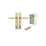 Brunswick Lever - Rectangular Backplate Entrance Kit with High Security Lock - entrance set configuration (8 of 12)