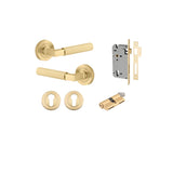 Brunswick Lever - Round Rose Entrance Kit with High Security Lock - entrance set configuration (2 of 12)