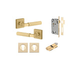 Brunswick Lever - Square Rose Entrance Kit with High Security Lock - entrance set configuration (2 of 12)