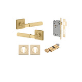 Brunswick Lever - Square Rose Entrance Kit with High Security Lock - entrance set configuration (8 of 12)