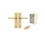 Helsinki Lever - Chamfered Backplate Entrance Kit with High Security Lock - entrance set configuration (3 of 14)
