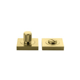Brunswick Privacy Turn - Square in Brushed Gold PVD - angled product view