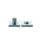 Brunswick Privacy Turn - Square in Polished Chrome - side profile view