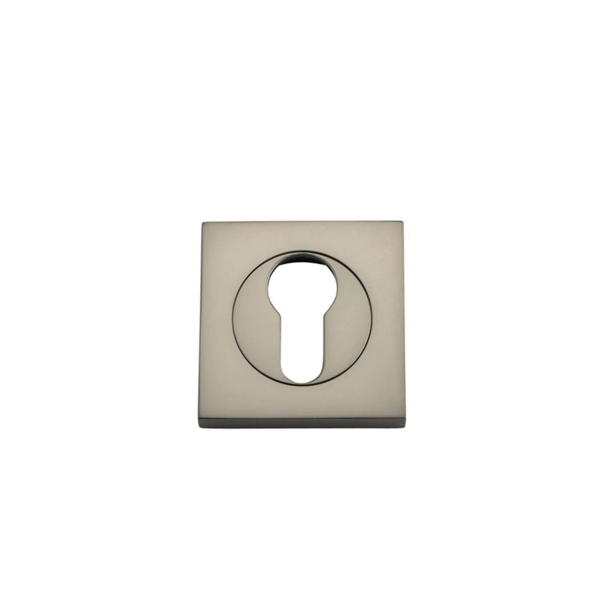 Euro Escutcheons - Square in Satin Nickel - full product view