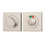 Privacy Turn With Indicator - Square in Brushed Chrome - full product view