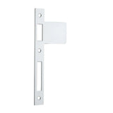 Extended 85mm Strikers - H198xW85mm in Polished Chrome - rear mounting detail