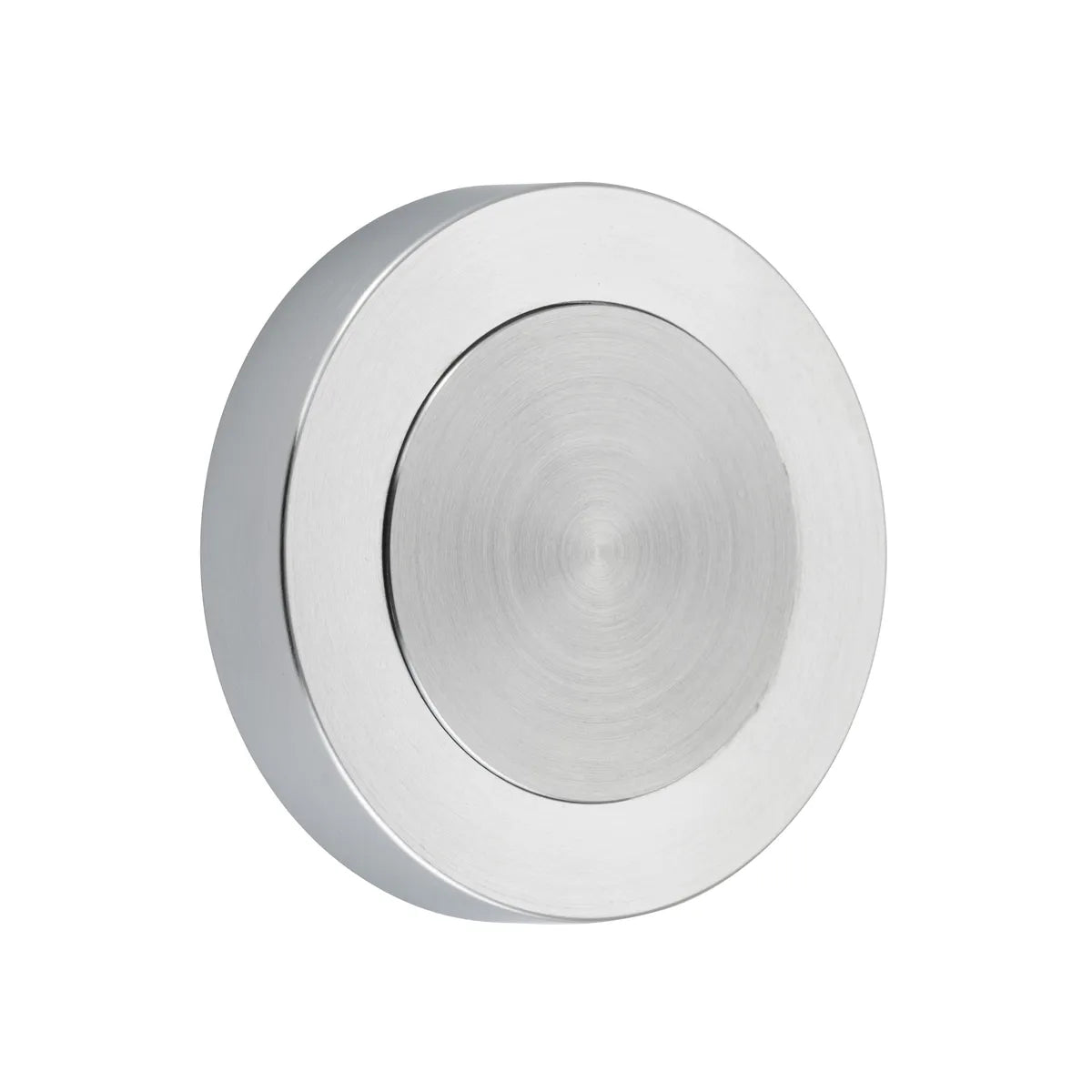 Blank Rose - Round in Brushed Chrome - angled product view