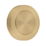 Blank Rose - Round in Brushed Brass - front view, door hardware accessory