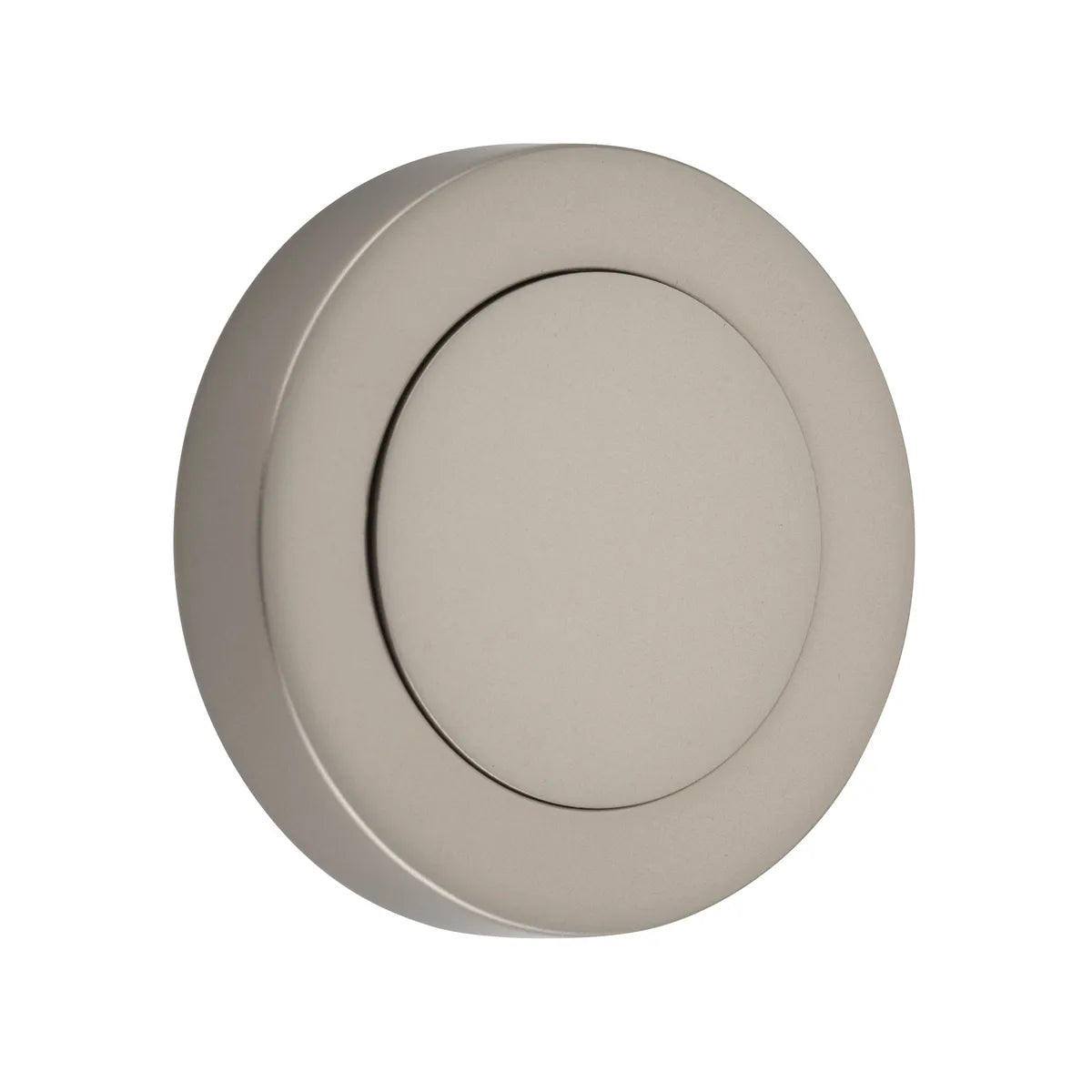 Blank Rose - Round in Satin Nickel - front view, door hardware accessory