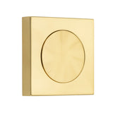 Blank Rose - Square in Polished Brass - rear mounting detail