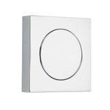 Blank Rose - Square in Polished Chrome - finish and profile close-up