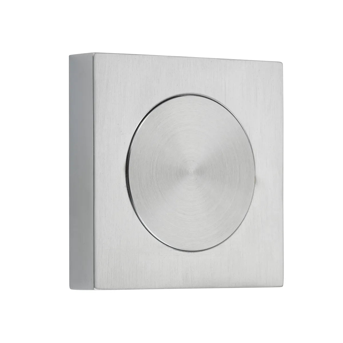 Blank Rose - Square in Brushed Chrome - angled product view