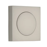 Blank Rose - Square in Satin Nickel - front view, door hardware accessory