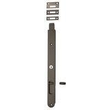 Locking Flush Bolt - 300mm in Signature Brass - rear mounting detail
