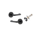 Oslo Lever - Round Rose (Inbuilt Privacy) in Brushed Chrome - privacy set configuration (4 of 9)